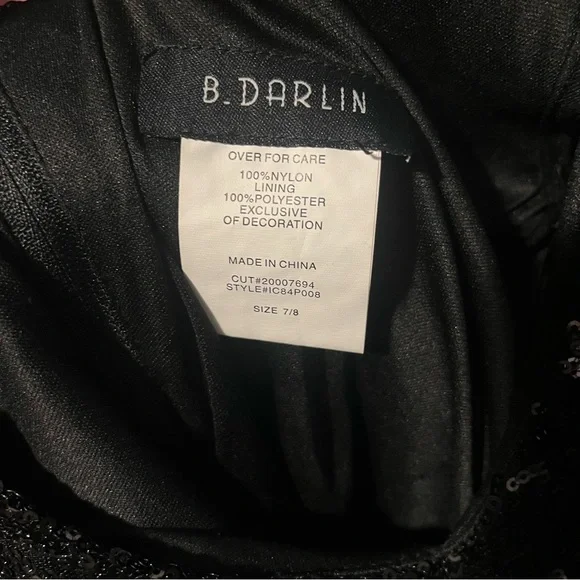 Sequin Feather Hem Dress - Picture 10 of 10